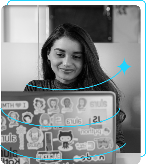 Foto de Ana Garcia trabajando